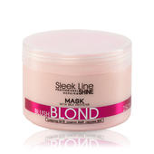 Sleek Line Blush Blond - Maska z jedwabiem, nadająca różowy odcień